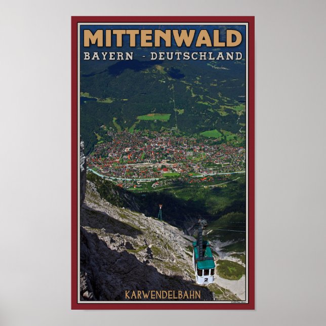 Mittenwald - Karwendelbahn Terminus Poster (Front)