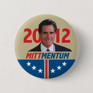 Mittmentum Mitt Romney 2012 6 Cm Round Badge