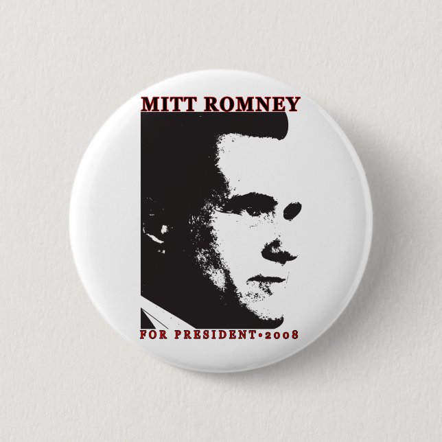 mittromney4pres 6 cm round badge (Front)