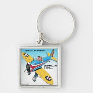 Mitts Windowless Aeroplane Funny Gifts & Tees Key Ring