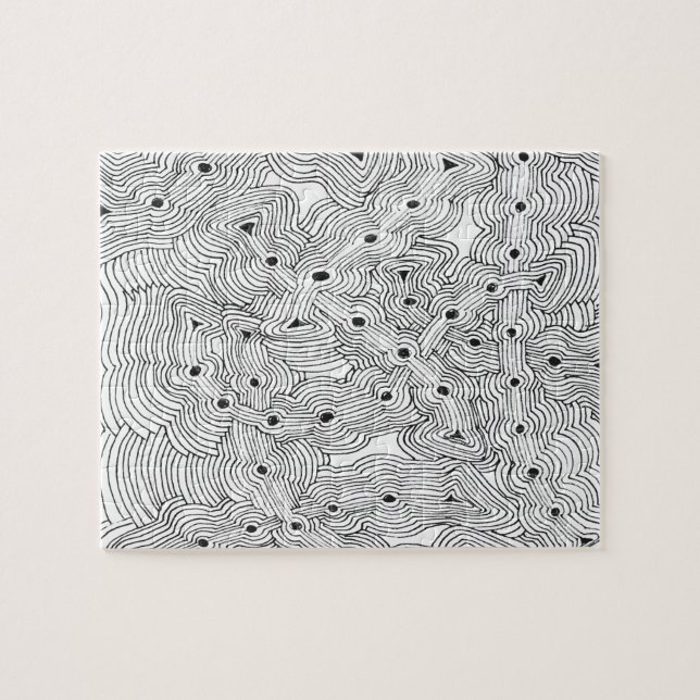 Mix and Match Colour Abstract Design Jigsaw Puzzle (Horizontal)