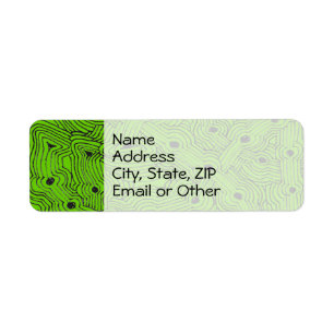 Mix and Match Colour Abstract Design Return Address Label