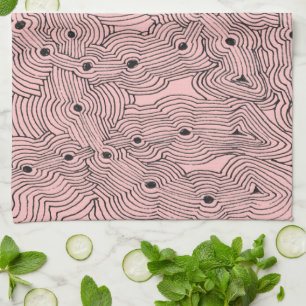 Mix and Match Colour Ant Hill Abstract Tea Towel