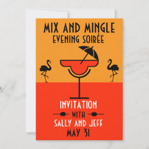 Mix And Mingle Cocktail Party Invitation