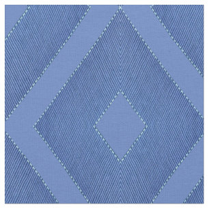 Mix blues & tectured diamond patterns fabric