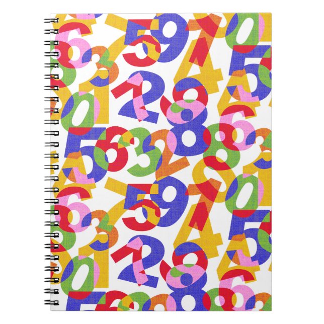 Mix colour numbers notebook (Front)