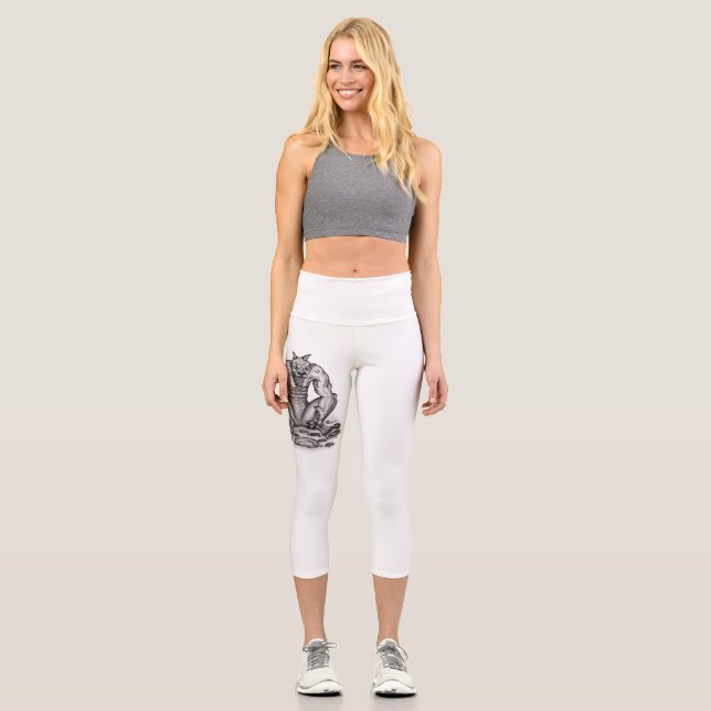 Mix-Creature - Troll, Golem and Devil Capri Leggings (Front)