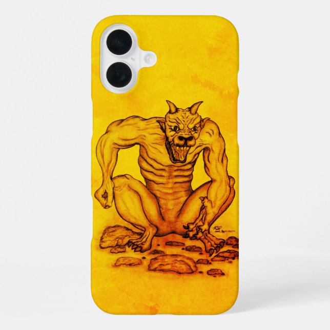 Mix-Creature - Troll, Golem and Devil iPhone Case (Back)