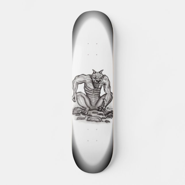Mix-creature - Troll, Golem and Devil Skateboard (Front)