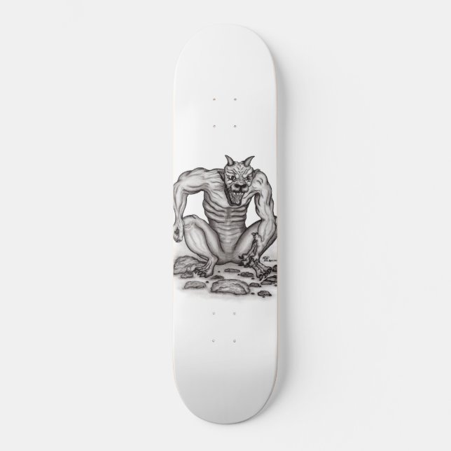 Mix-creature - Troll, Golem and Devil Skateboard (Front)