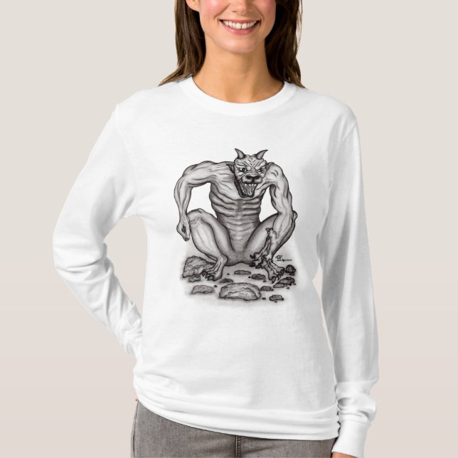 Mix-creature - Troll, Golem and Devil T-Shirt (Front)