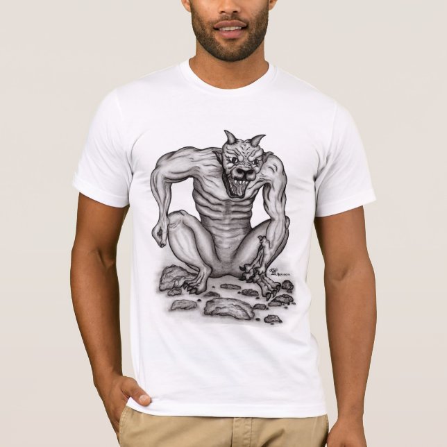 Mix-Creature - Troll, Golem and Devil T-Shirt (Front)