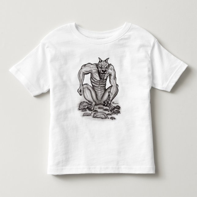 Mix-creature - Troll, Golem and Devil Toddler T-Shirt (Front)