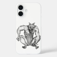 Mix-Creature Troll Golem Devil , Black and White