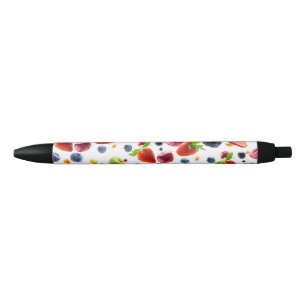 Mix Fruits Black Ink Pen