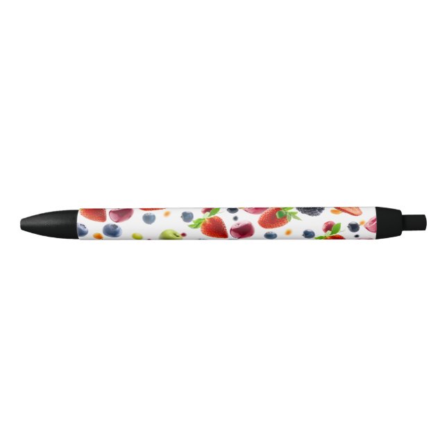Mix Fruits Black Ink Pen (Front)