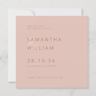 Mix & match elegant minimalist modern wedding save the date