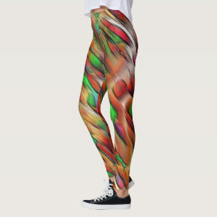 Mix of opaque and chrome coloured spots leggings