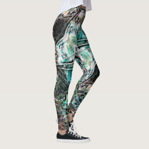 Mix of silhouette & graphic art with trippy pinch leggings