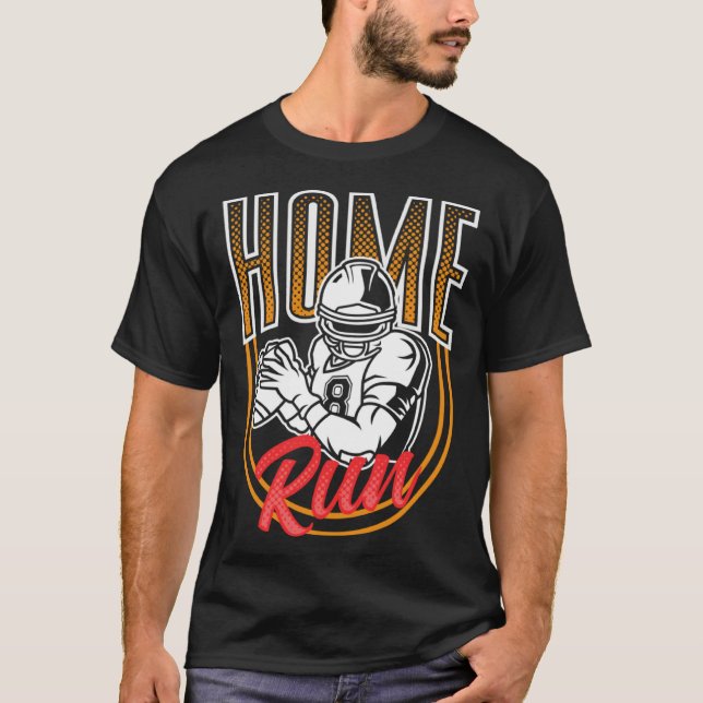 Mix Sports Touchdown Homerun Football Baseball Pla T-Shirt (Front)