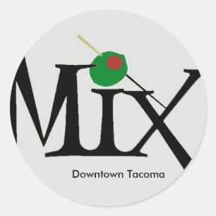 Mix Stickers - white dwntwn