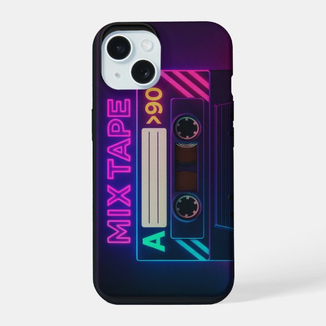 Mix Tape Apple iPhone 15 Case (Back)