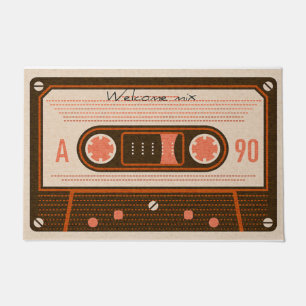 Mix Tape Design Doormat/Cassette Design Doormat