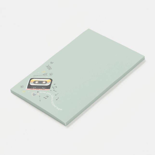 Mix Tape Love Post-it Notes (Angled)