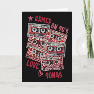 Mix Tape Love Songs 90's Music Cette Valentine Ret Card