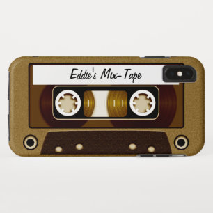 Mix Tape Personalised Gold iPhone XS Max Case