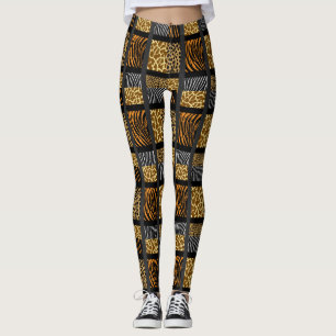 Mixed Animal Print Leggings