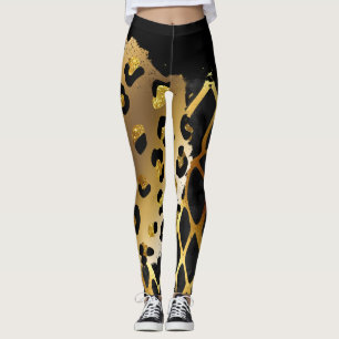 Mixed Animal Print  Leggings