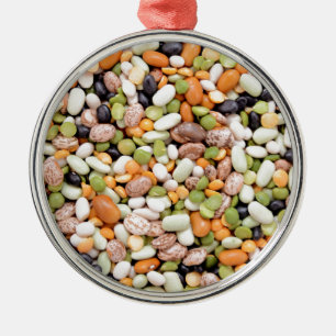 Mixed beans metal tree decoration