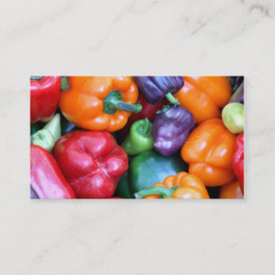 Mixed Bell Peppers Business Card