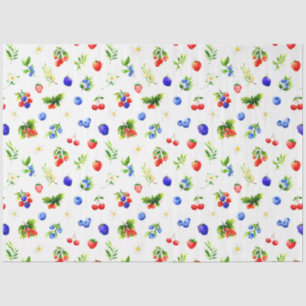Mixed Berries Pattern Tissue Paper