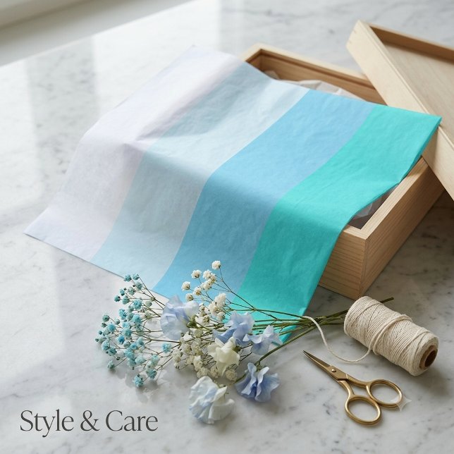 Mixed Blue Stripe Tissue Paper for Any Occasion (Mixed Blue Stripe Tissue Paper for Any Occasion)