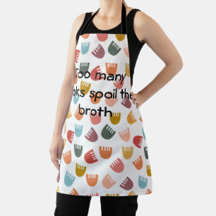 Mixed Boho Flowers  Apron