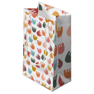 Mixed Boho Flowers  Small Gift Bag