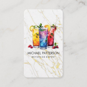 Mixed Cocktails / Bartender / Restaurant Business Card
