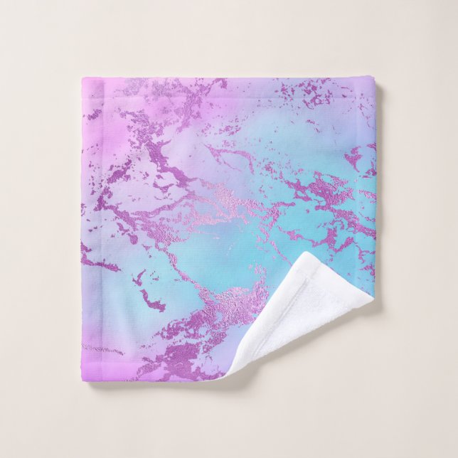 Mixed Colour Abstract Watercolor Print Pattern Wash Cloth (Wash Cloth)