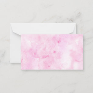 Mixed Colour Pink Abstract Watercolor Print Card