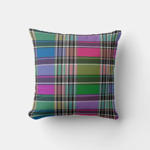 Mixed Colour Plaid Throw Pillow HAMbyWG