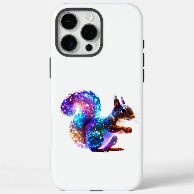 Mixed Colourful Glowing Squirrel Art Case-Mate iPhone Case (Back)