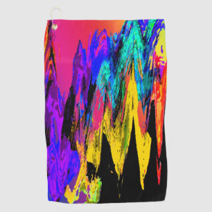 Mixed colours golf towel