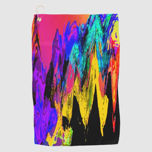Mixed colours golf towel (Front)