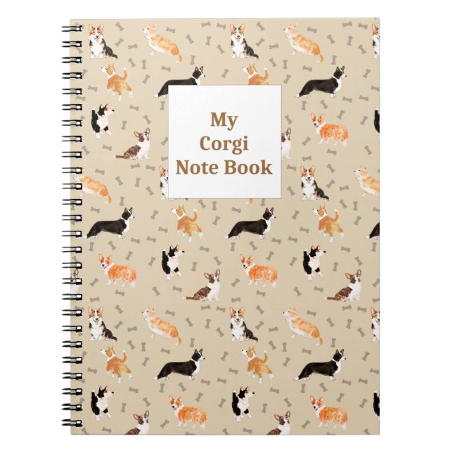 Mixed Corgi Note Book (Front)