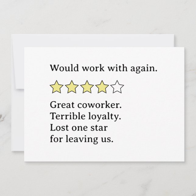 Mixed Coworker Feedback – Strengths and Shortcomin Invitation (Front)