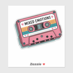 Mixed Emotions Retro Cassette Tape Art
