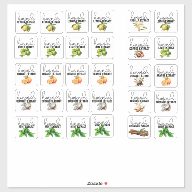 Mixed Extract Flavours Set 2 (Sheet)