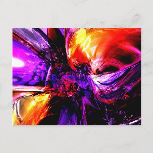 Mixed Feelings Abstract Postcard (Front)